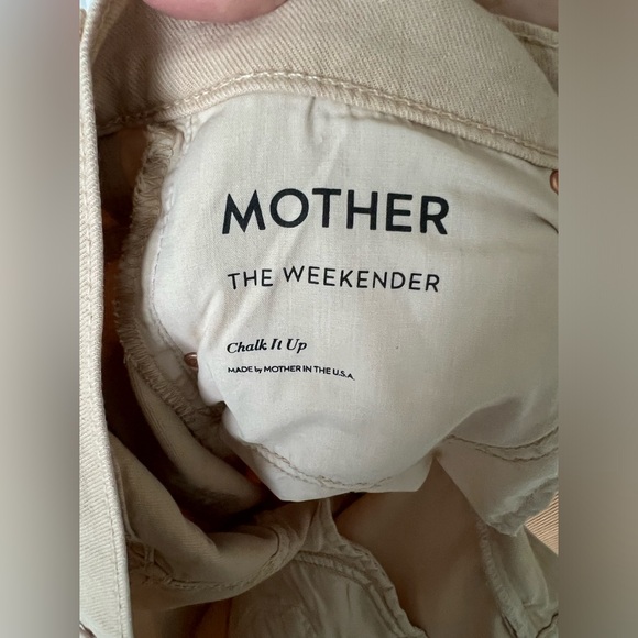 Mother “The Weekender” jeans in Marzipan, sz 27 - Picture 5 of 9